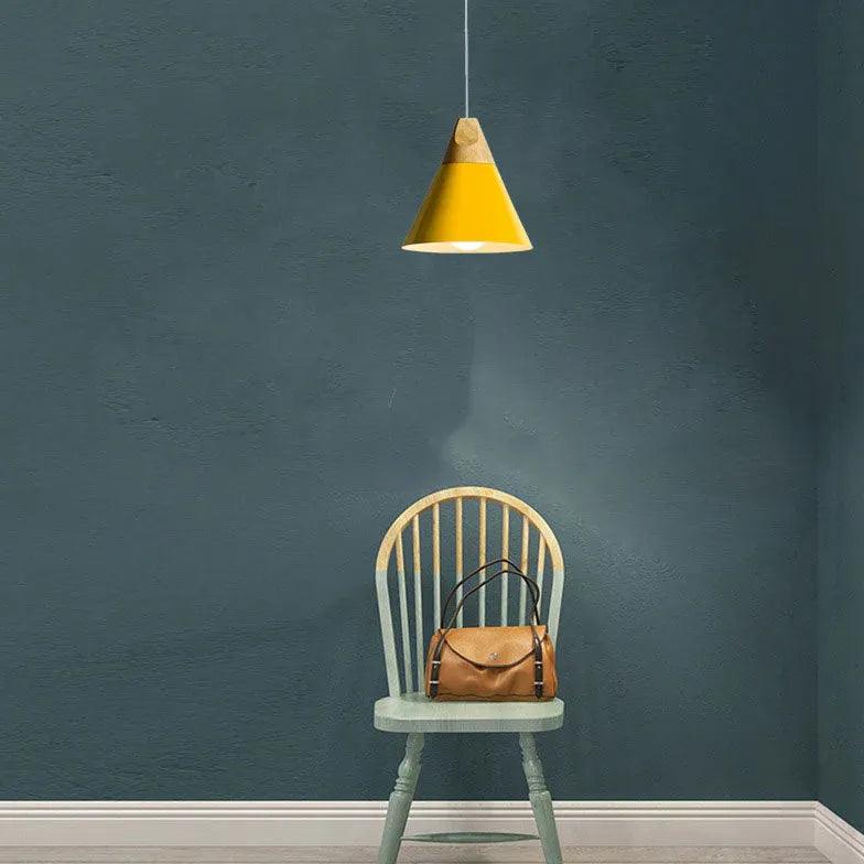 Morandi Multi-shaped Wood And Metal Pendant Light - Clowas