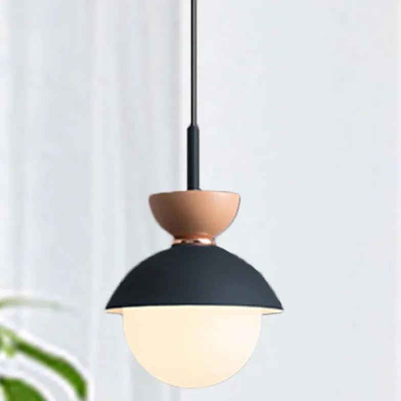 Single Head Glass Globe Pendant Light - Clowas