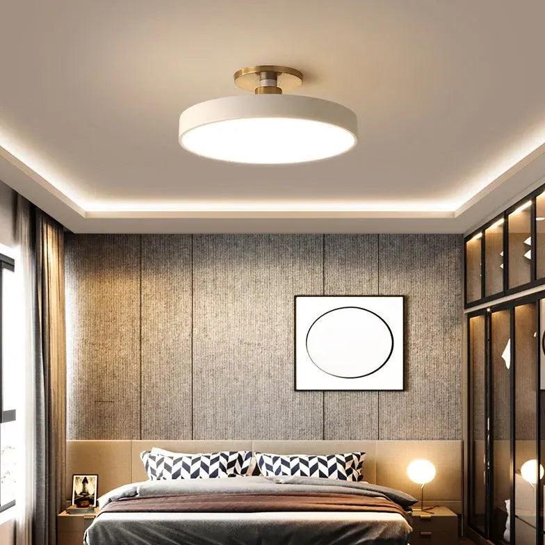 Disc Modern Minimalist Bedroom Ceiling Light - Clowas