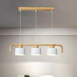 Segmented Layout Dining Room Wooden Pendant Light - Clowas