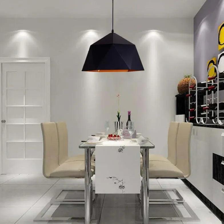 Polyhedron White Morandi Light Single Pendant - Clowas