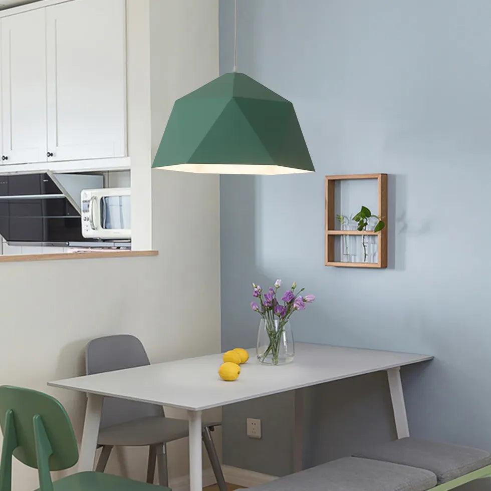 Polyhedron White Morandi Light Single Pendant - Clowas