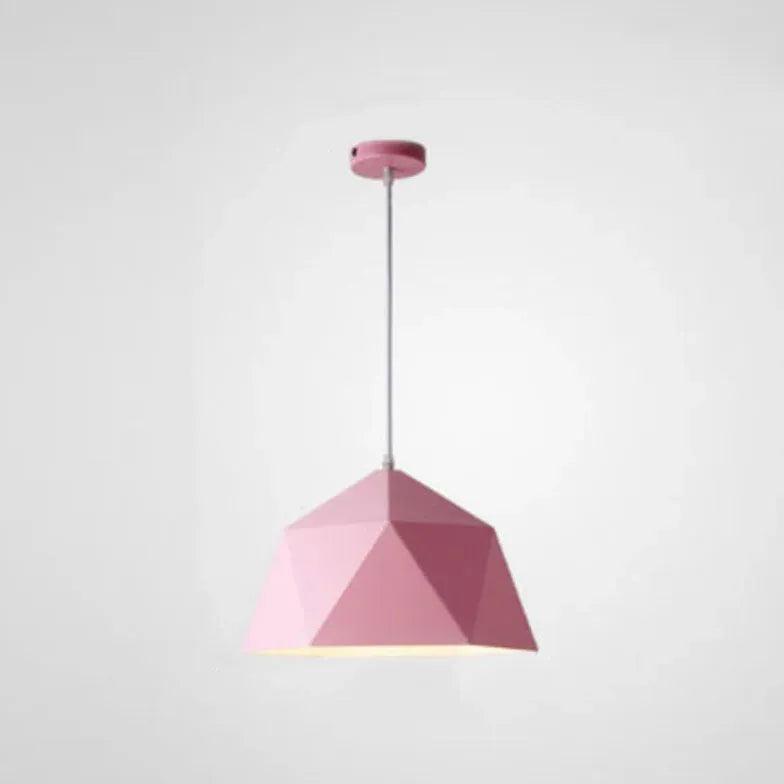 Polyhedron White Morandi Light Single Pendant - Clowas