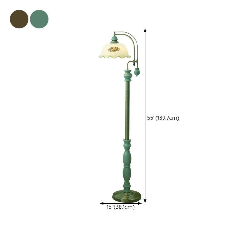 Metal Flower French Retro Floor Lamp - Clowas