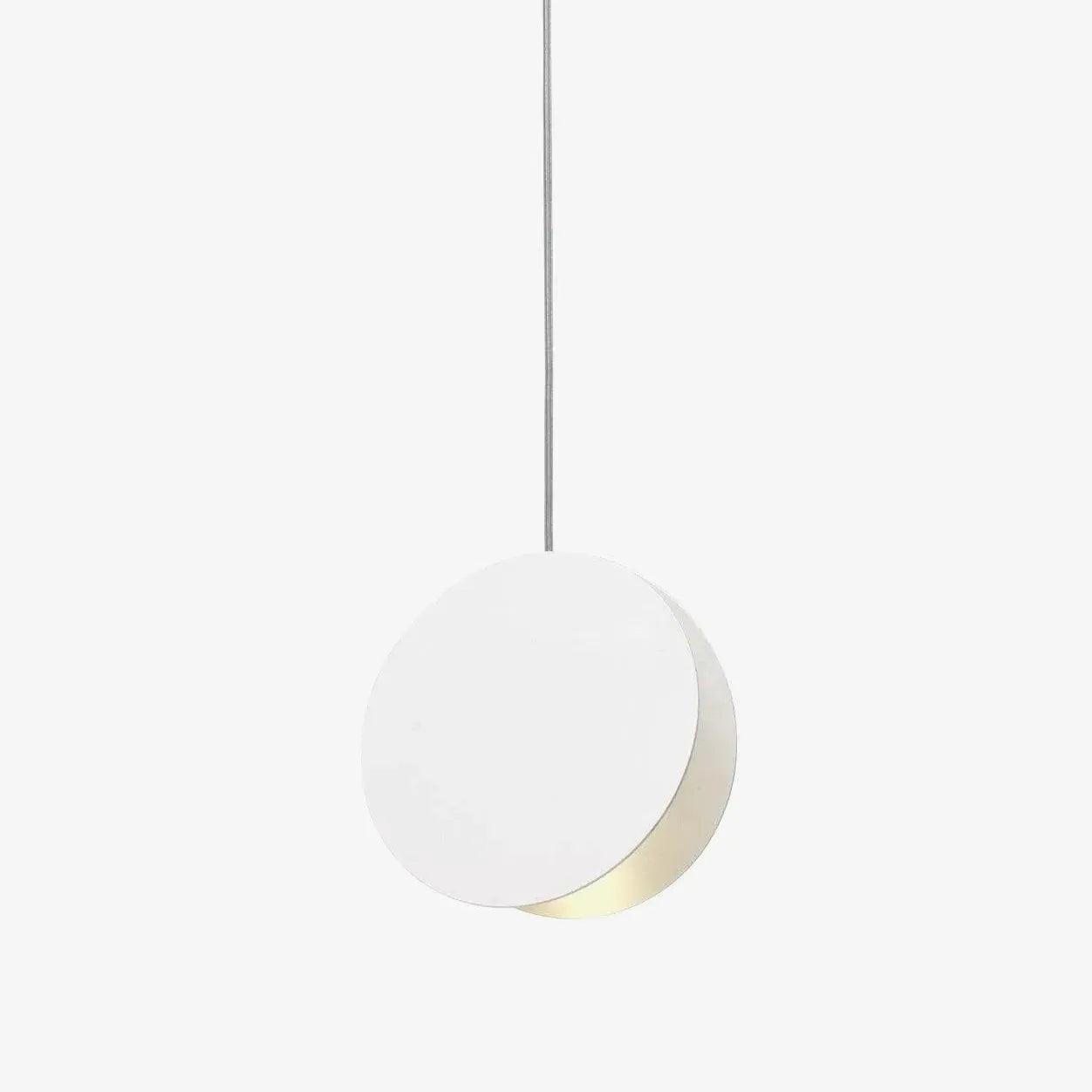 Glossy Disc Dining Room Modern Pendant Light - Clowas