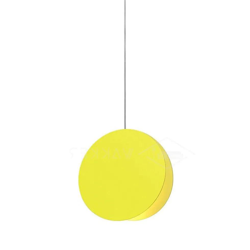 Glossy Disc Dining Room Modern Pendant Light - Clowas
