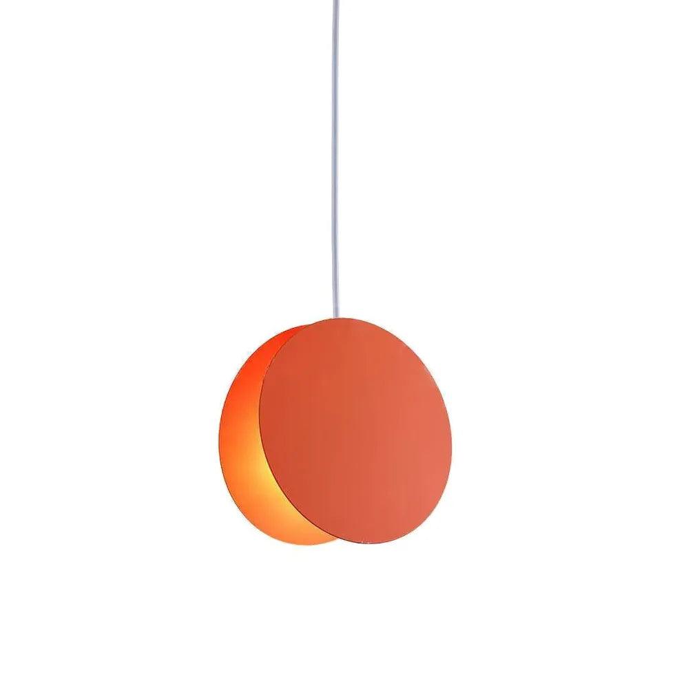Glossy Disc Dining Room Modern Pendant Light - Clowas