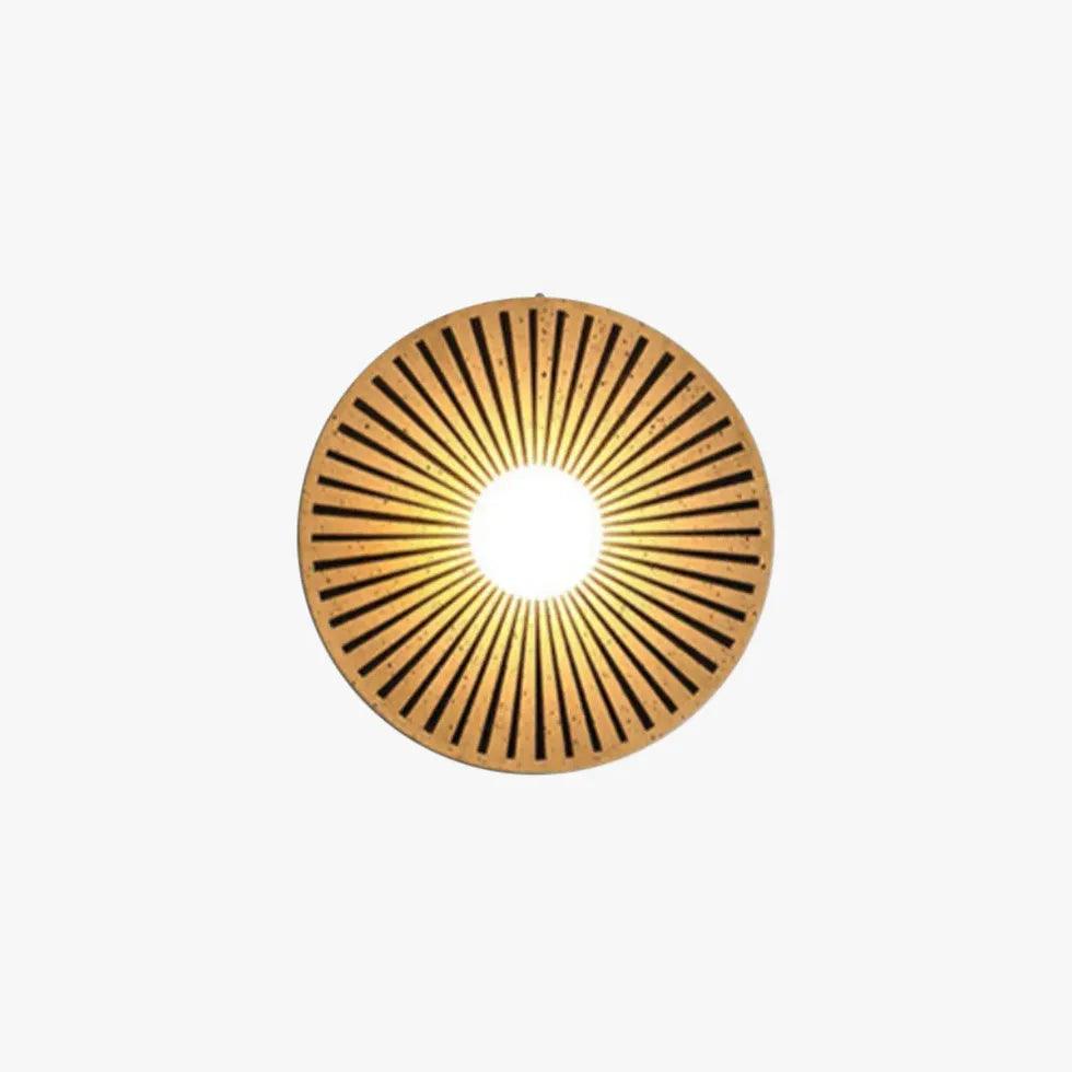 Radiating Pattern Resin Round Modern Wall Lights - Clowas