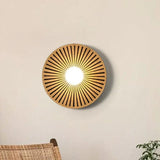 Radiating Pattern Resin Round Modern Wall Lights - Clowas