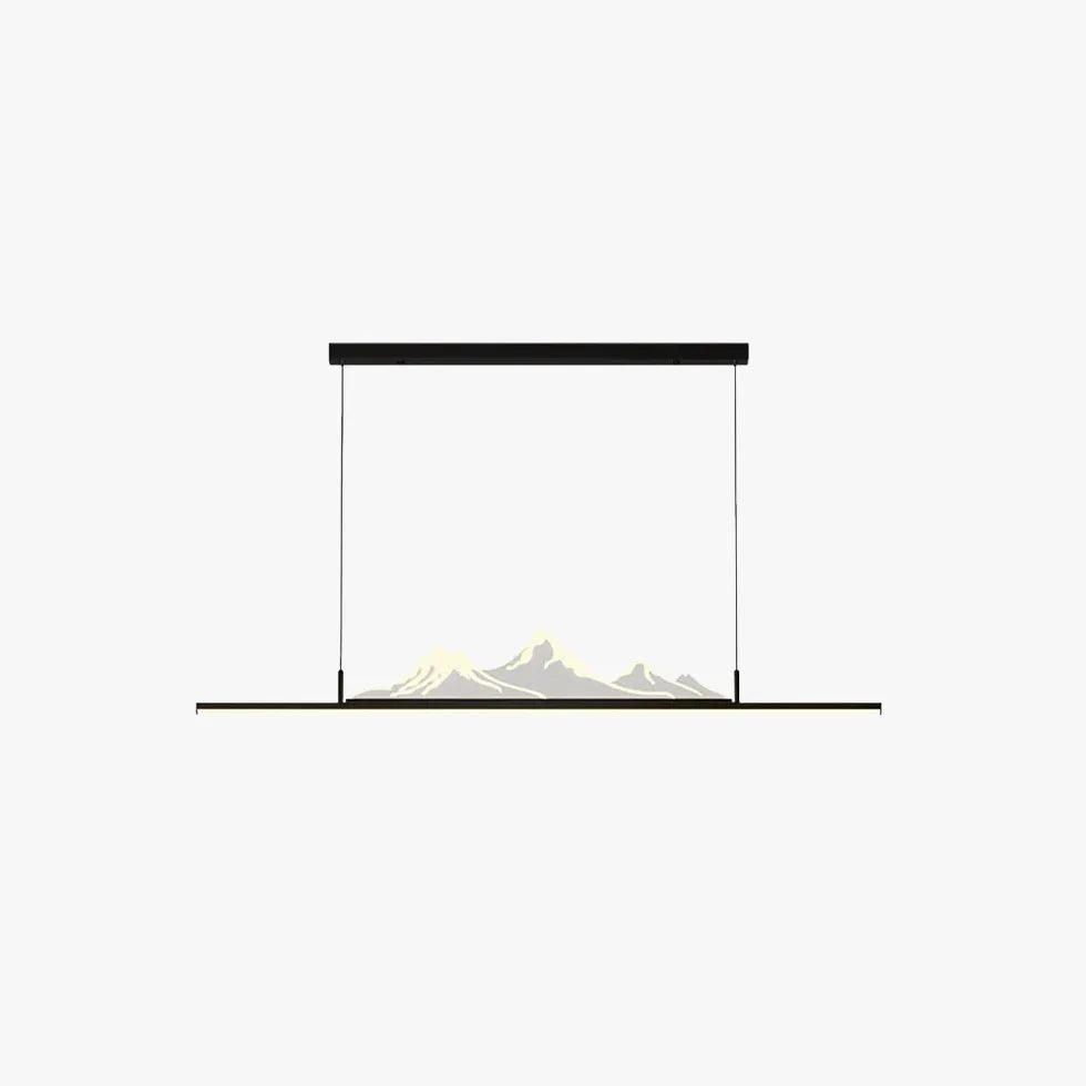 Mountain Contour LED Modern Linear Pendant Light - Clowas