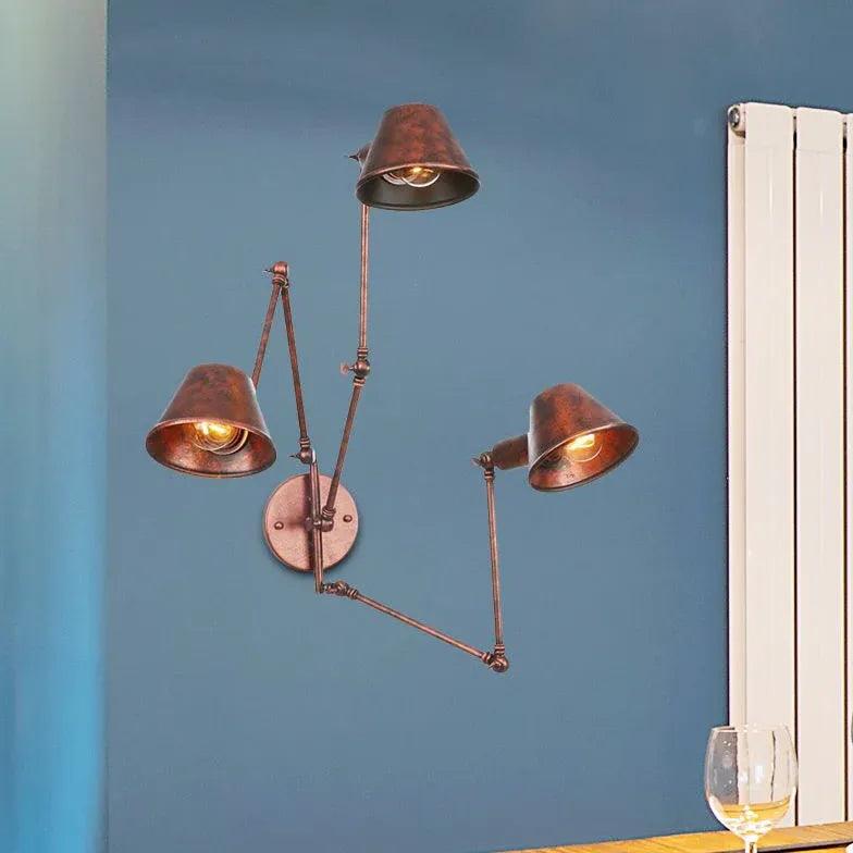 Multi Arm Adjustable Industrial Wall Lights - Clowas