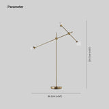 Modern Floor Lamps with Gold Multi-Arm Design