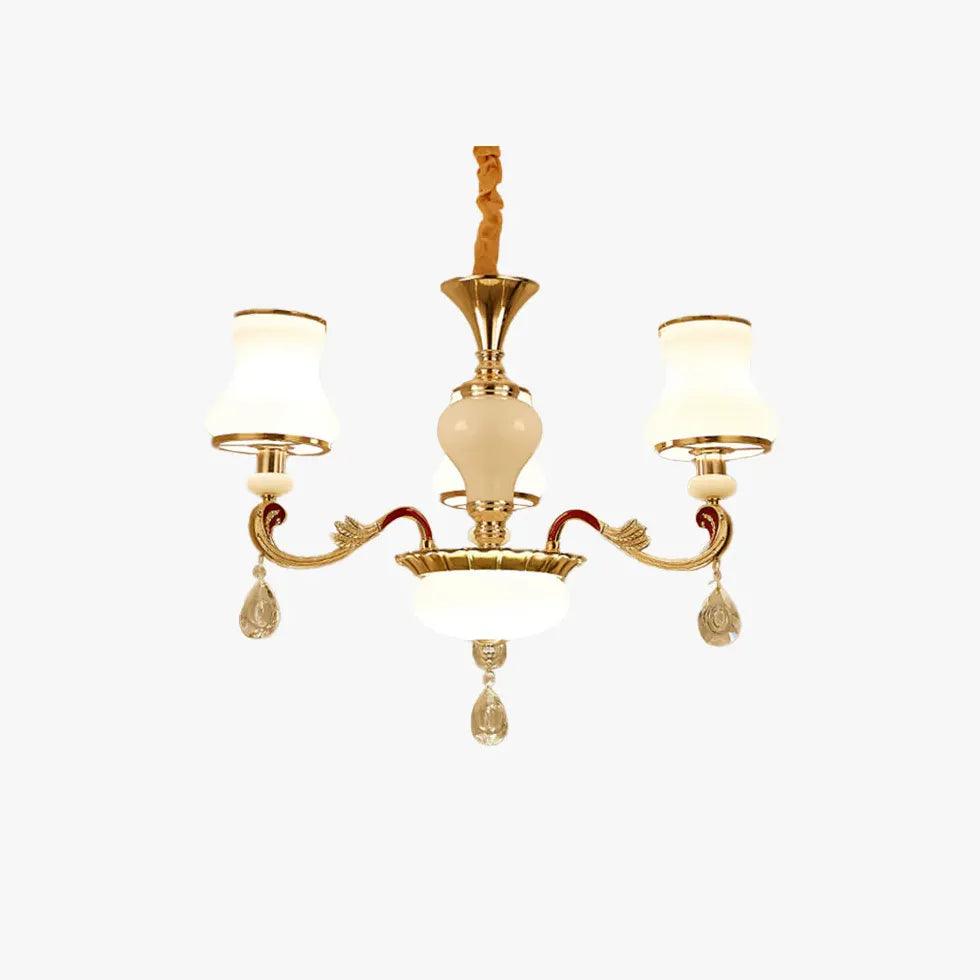 Multi-Arm Lampshade Vintage Chandelier - Clowas