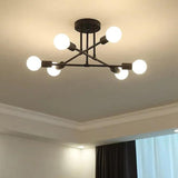 Multi-Arm Structure Gold Modern Ceiling Light - Clowas