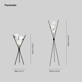 Modern Moonlight Eye-Caring Tripod Floor Lamp Black