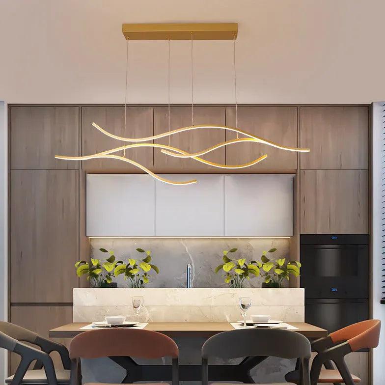 Multi-Curve Modern Minimalist Pendant Light - Clowas