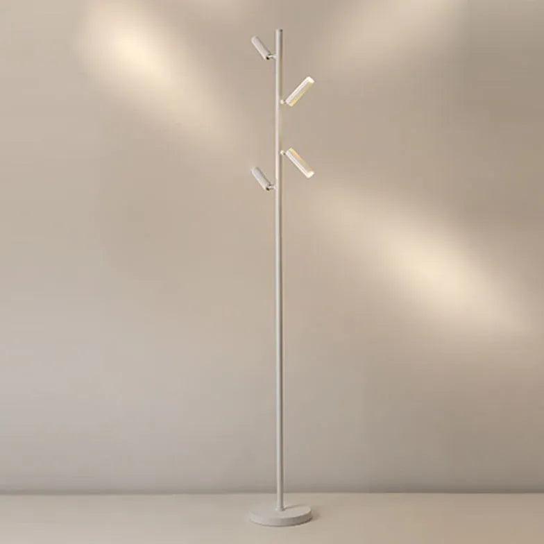 Multi-Head Black Slim Floor Lamp - Clowas