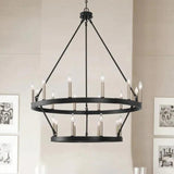 Multi-Head Candle Design Round Industrial Chandelier - Clowas
