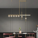 Multi-Head Crystal Linear Modern Pendant Light - Clowas