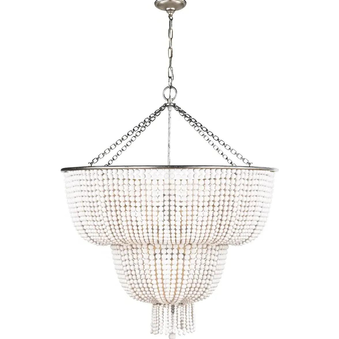 Multi-layered Crystal White Chandelier Pendant Light - Clowas