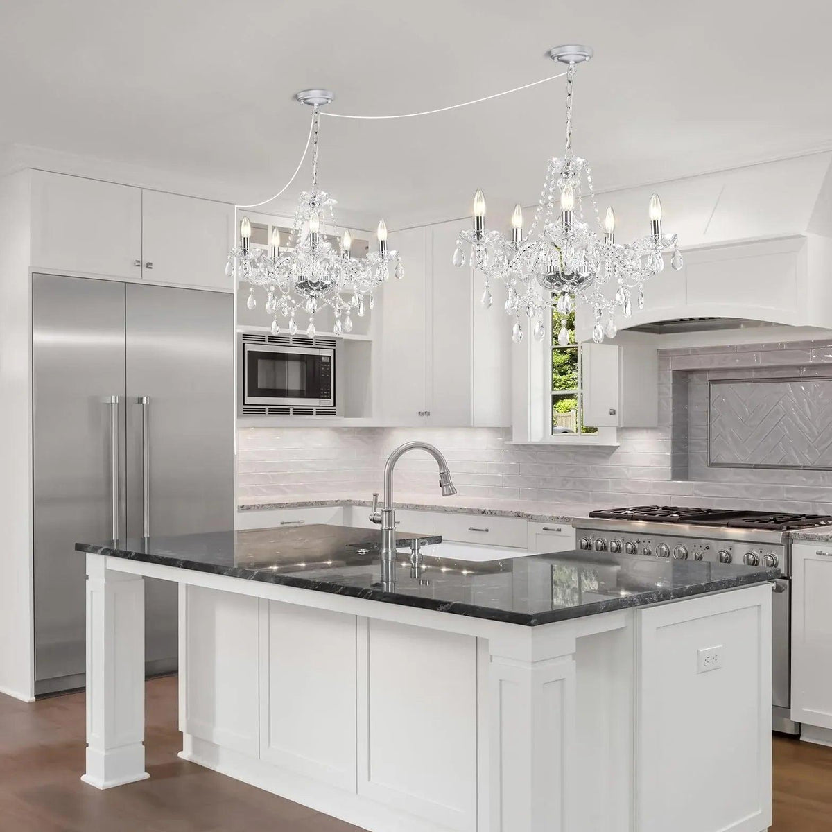 Multi-Layered Stars Crystal Modern Chandelier - Clowas