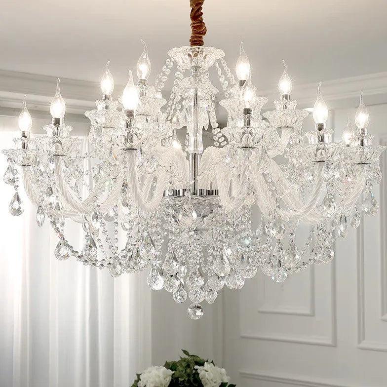 Multi-Layered Stars Crystal Modern Chandelier - Clowas