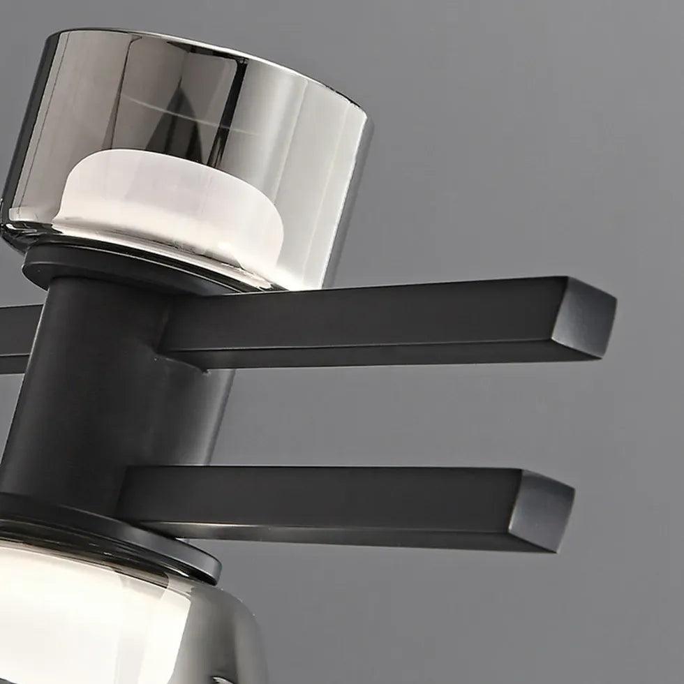 Multi-Light Linear Glass Dining Room Pendant Light - Clowas