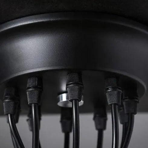 Multi-Light Spider Web Black LED Chandelier - Clowas