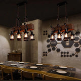 Multi-Light Wooden Vintage Lantern Pendant Light - Clowas