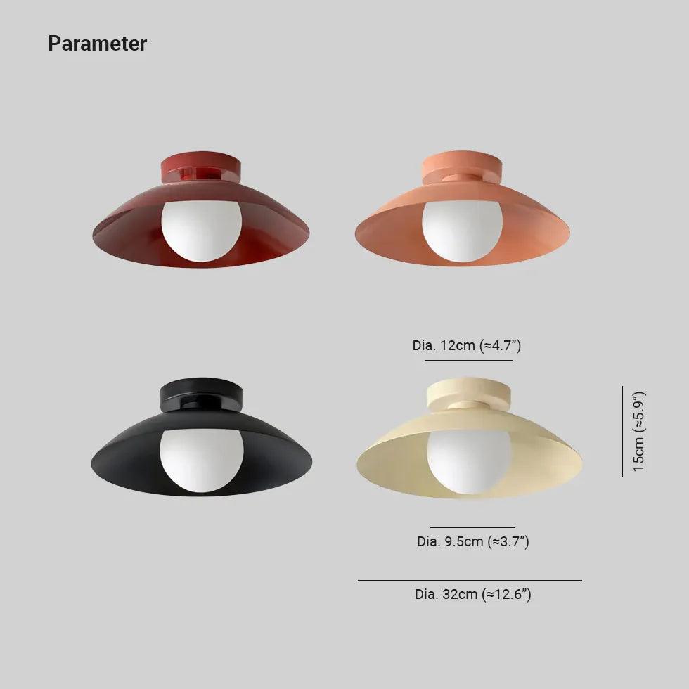 Multicolor Bowl Modern Flush Ceiling Lights - Clowas