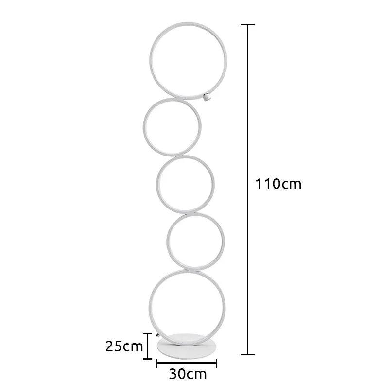 Multilayered Ring Artistic Floor Lamp - Clowas