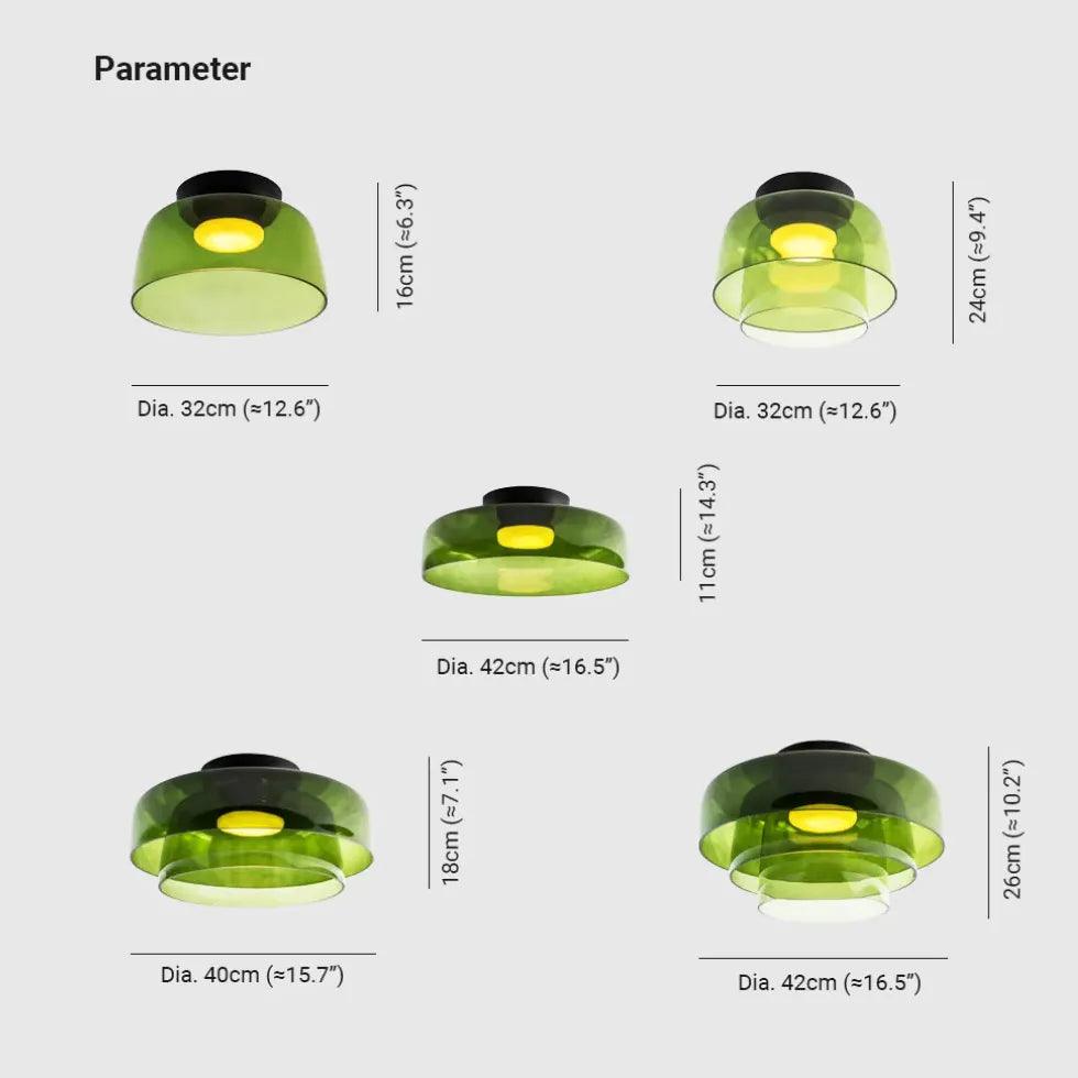 Multiple Coat Modern Glass Flush Ceiling Lights - Clowas