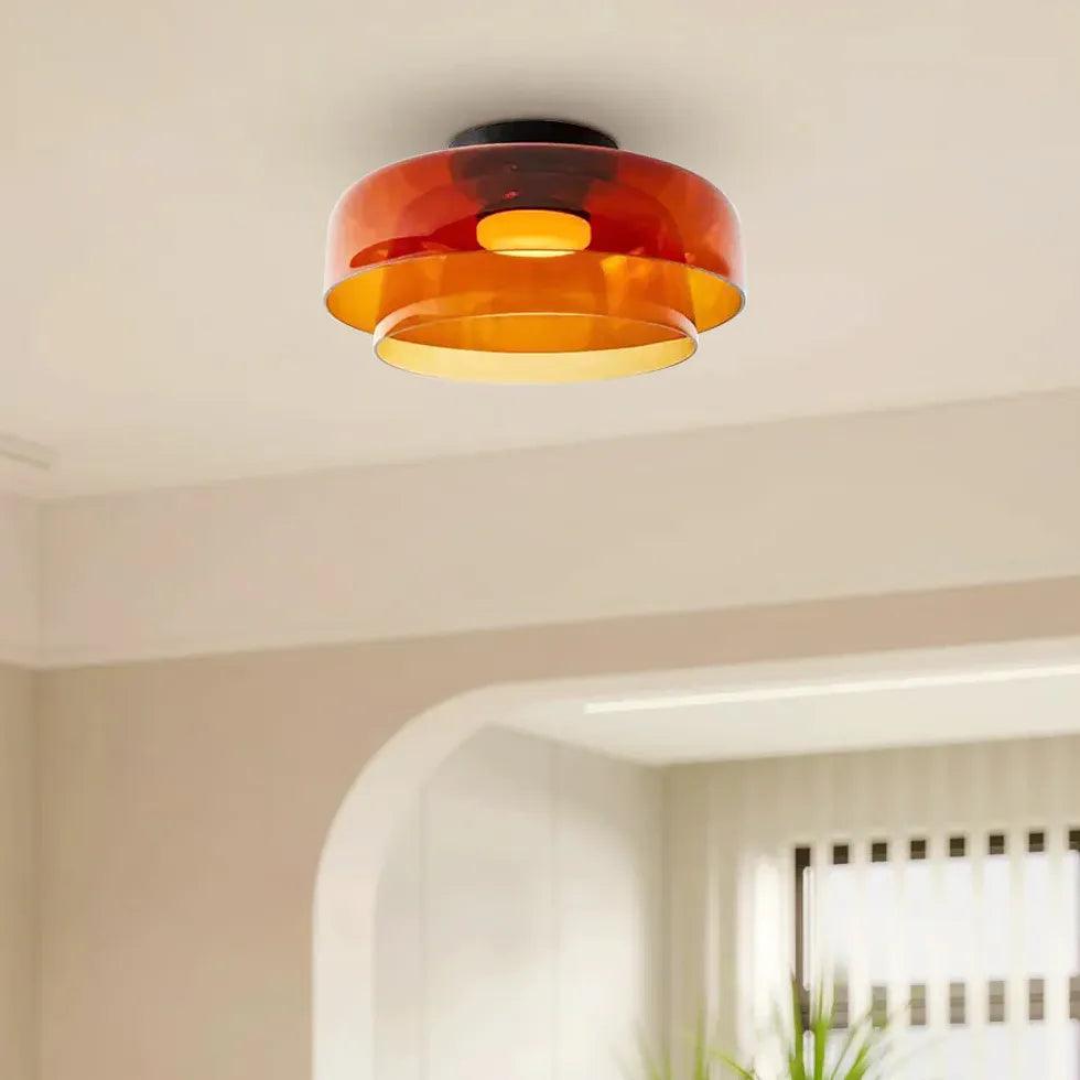 Multiple Coat Modern Glass Flush Ceiling Lights - Clowas