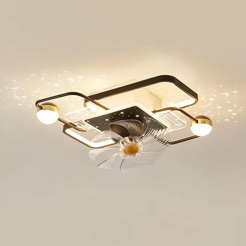 Multiple Lights Modern Ceiling Fan With Light - Clowas