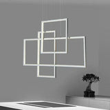 Multiple Rectangular Black Minimalist Pendant Lights - Clowas
