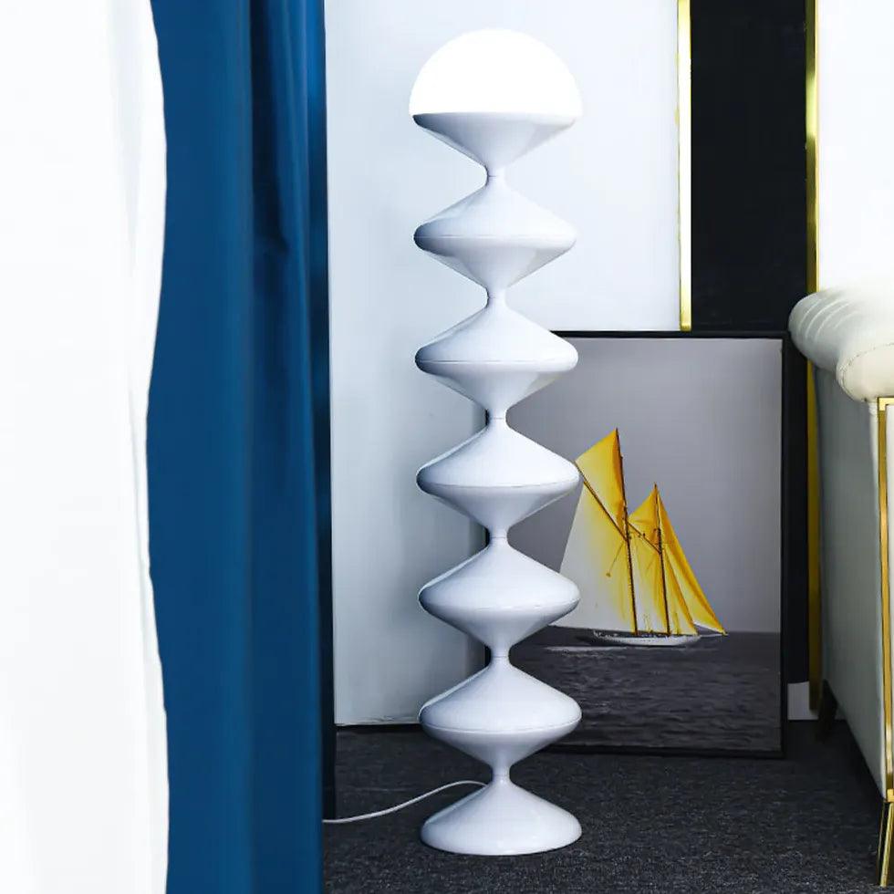 Multiple Streamlined Flat-Sphere Modern Floor Lamp - Clowas