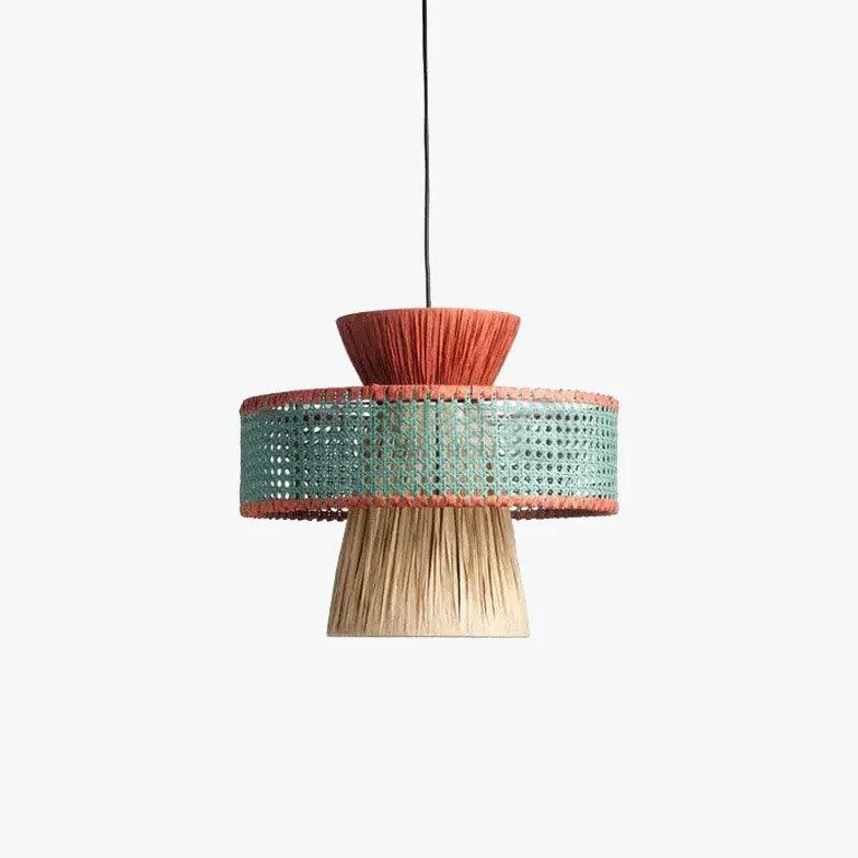Mushroom Multilayer Rattan Pendant Light - Clowas
