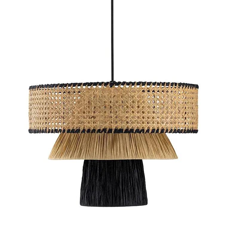 Mushroom Multilayer Rattan Pendant Light - Clowas