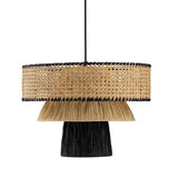 Mushroom Multilayer Rattan Pendant Light - Clowas