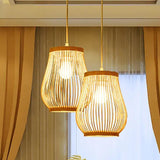 Natural Hollowing Rattan Pendant Light - Clowas