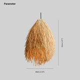 Broom Hanging Dining Room Rattan Pendant Light - Clowas