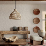 Wabi-Sabi Rattan Tea Room Pendant Light