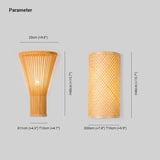 Vertical Slender Rattan Decorative Wall Lamp - Clowas