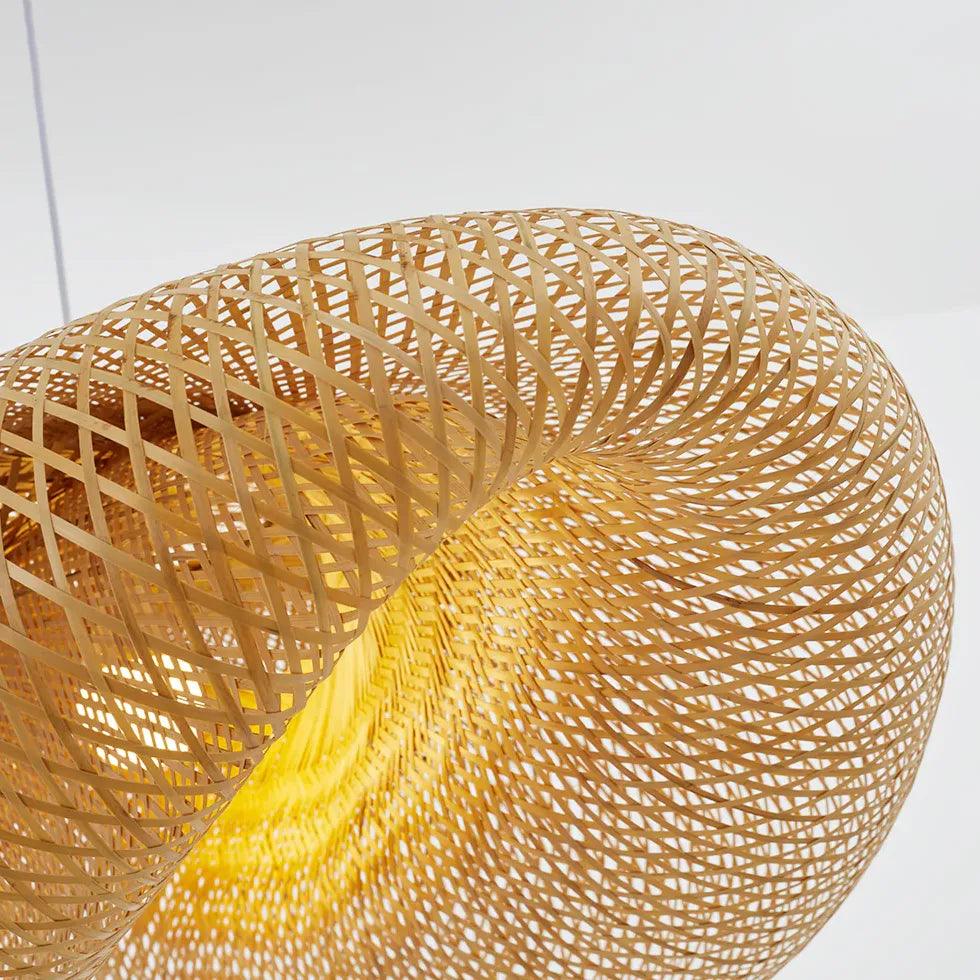Hyperbolic Mesh Kitchen Rattan Pendant Light - Clowas