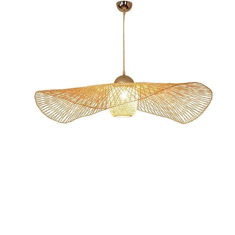 Tone Wave Rattan Vintage Pendant Light - Clowas