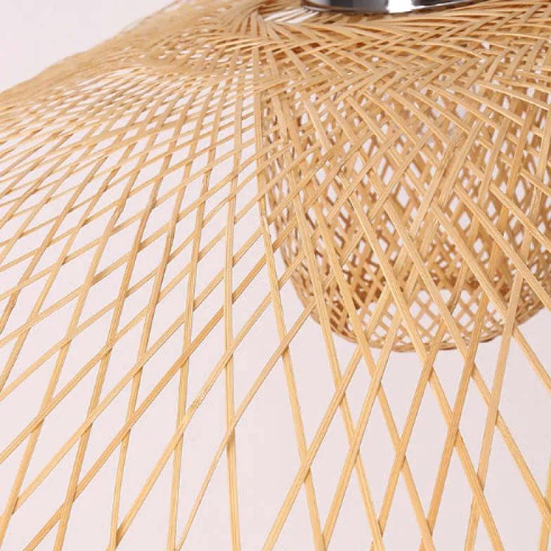Tone Wave Rattan Vintage Pendant Light - Clowas