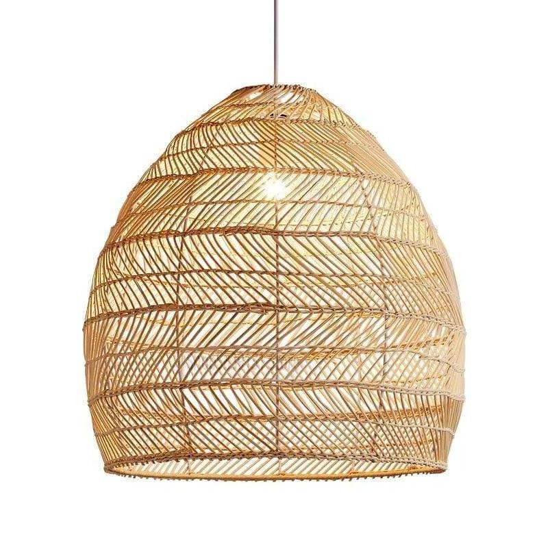Bamboo Weaving Dining Rattan Pendant Light - Clowas