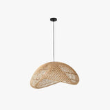 Grid Weaving Bedroom Rattan Pendant Light - Clowas
