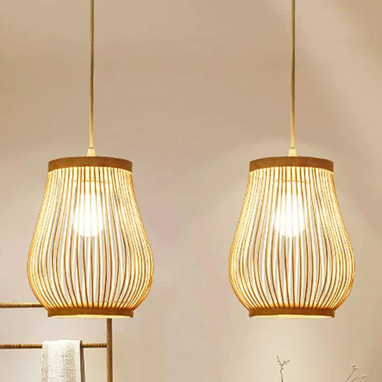 Natural Hollowing Rattan Pendant Light - Clowas