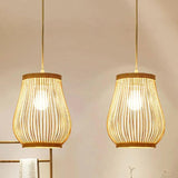 Natural Hollowing Rattan Pendant Light - Clowas